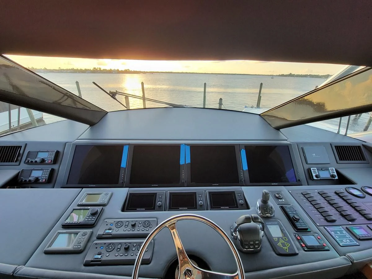 the inside of a plane aboard PREDATOR Yacht for Sale