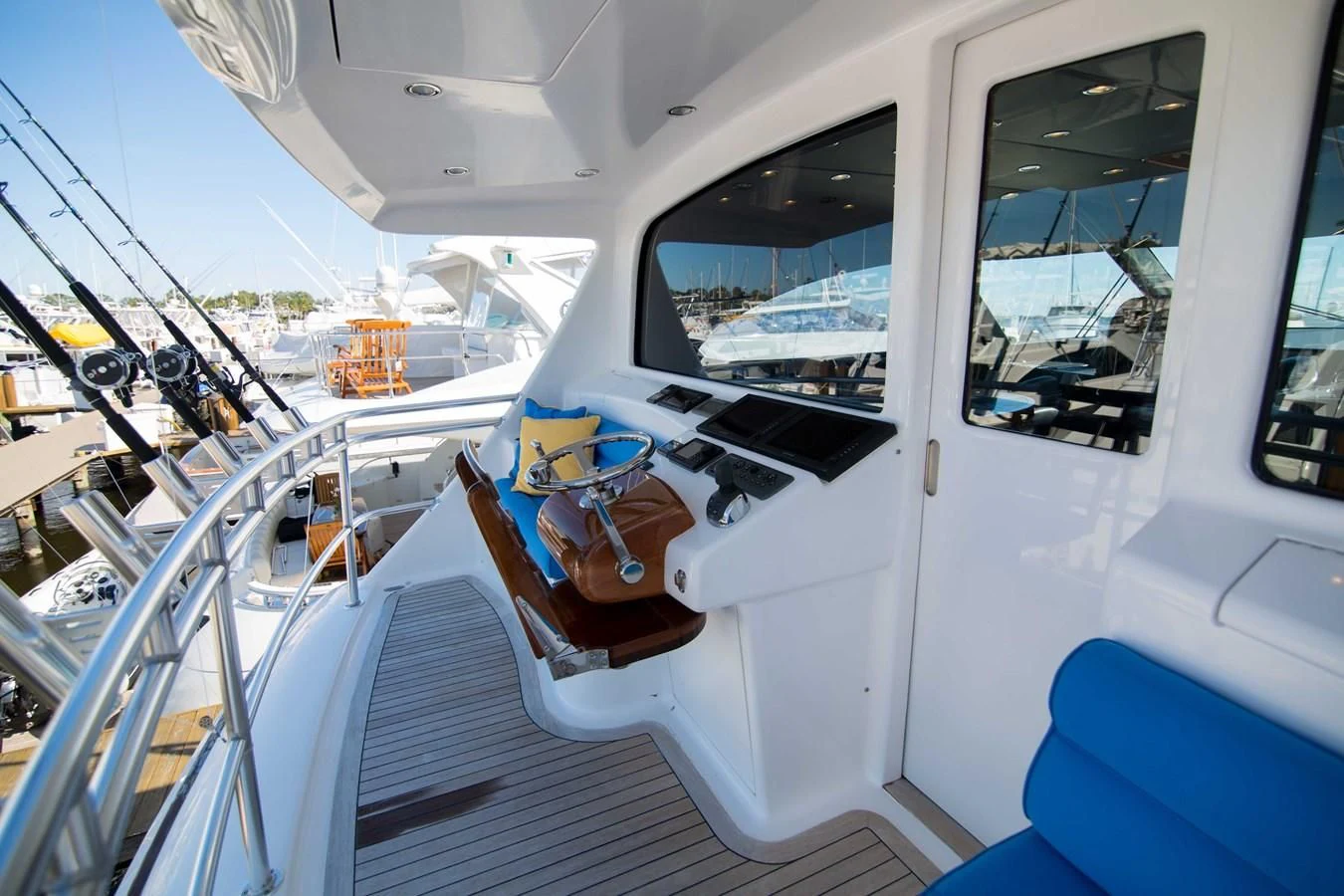 the inside of a boat aboard PREDATOR Yacht for Sale