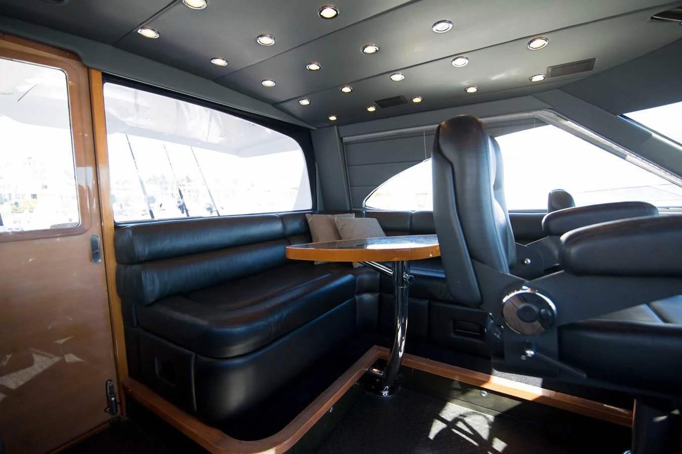the inside of a vehicle aboard PREDATOR Yacht for Sale