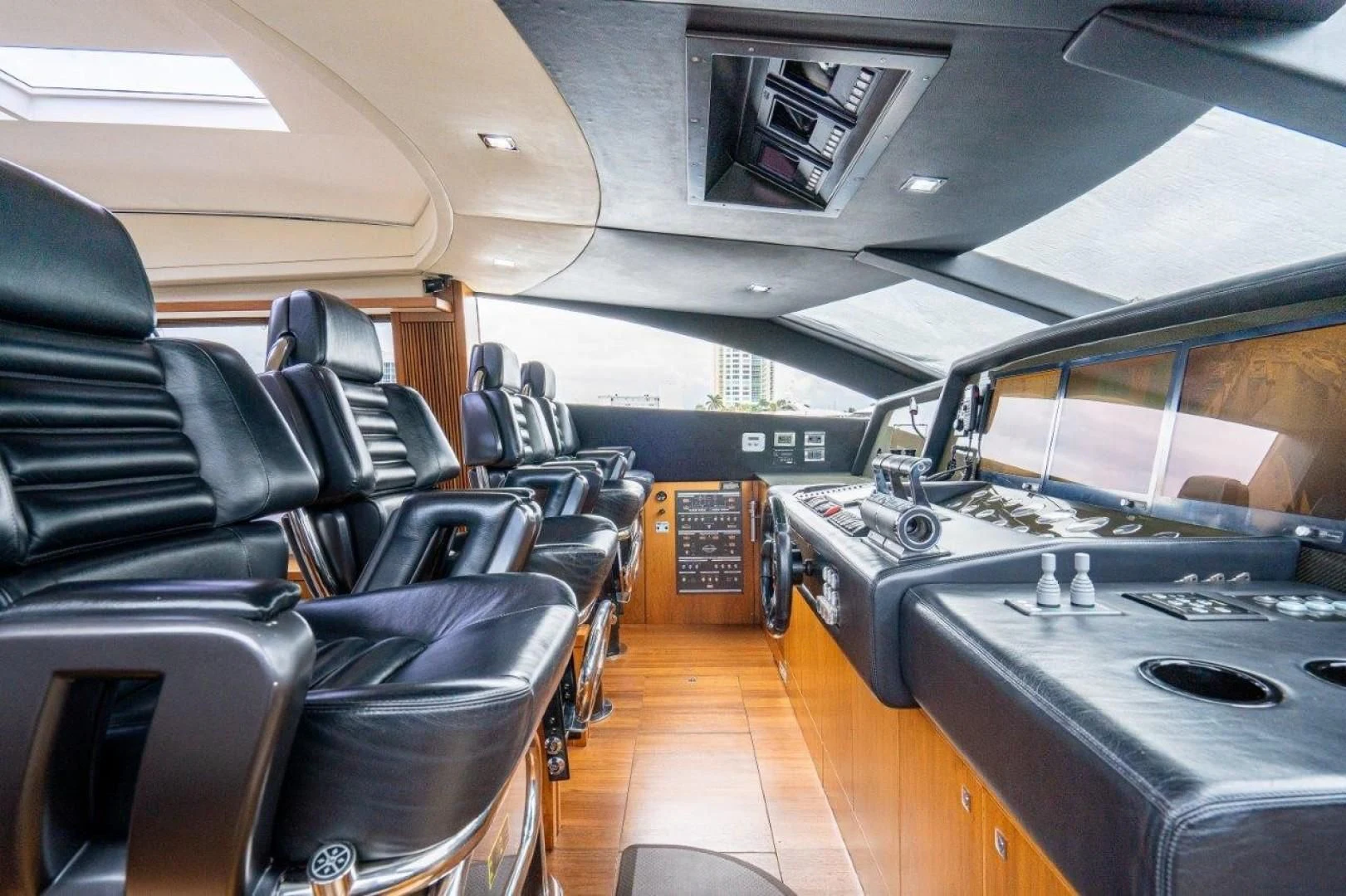 inside of a vehicle aboard SKY FALL Yacht for Sale