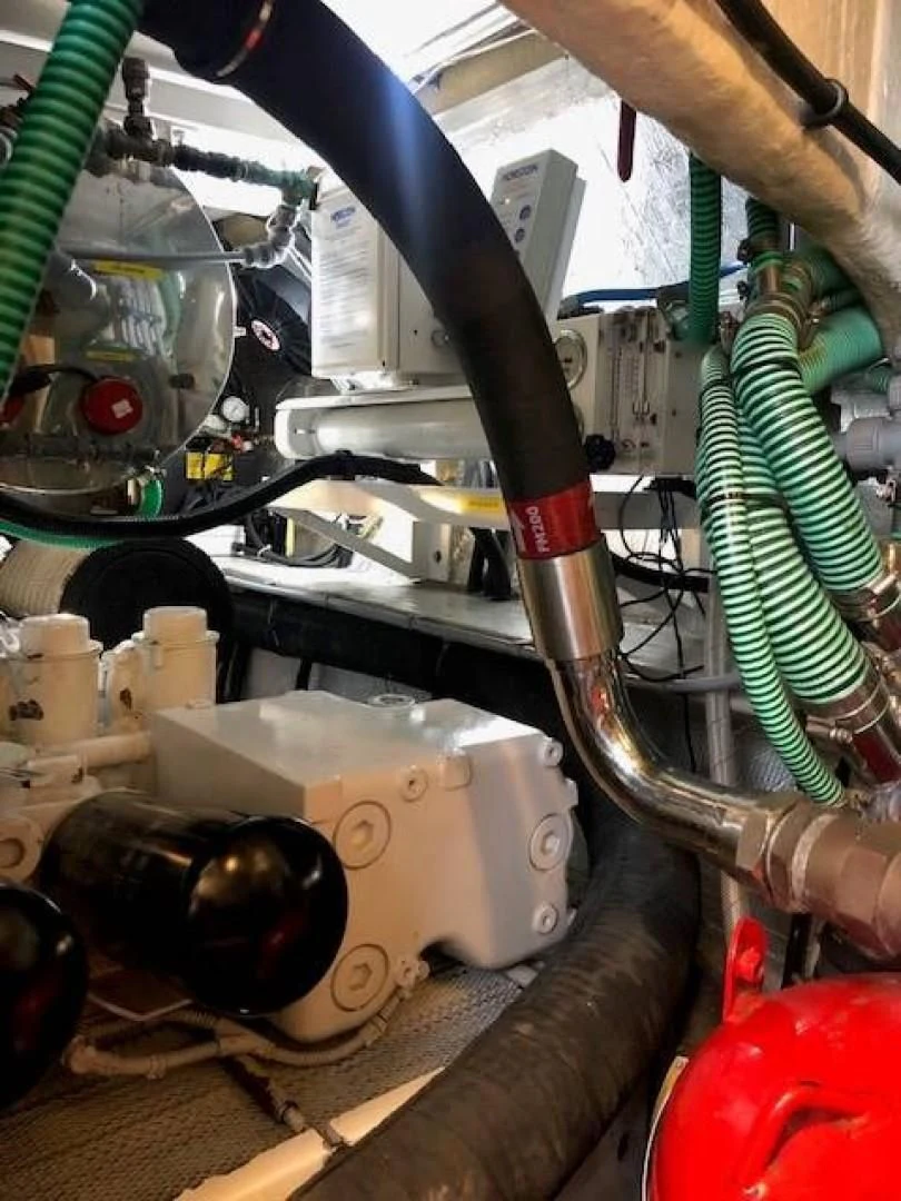a machine with wires aboard SKY FALL Yacht for Sale