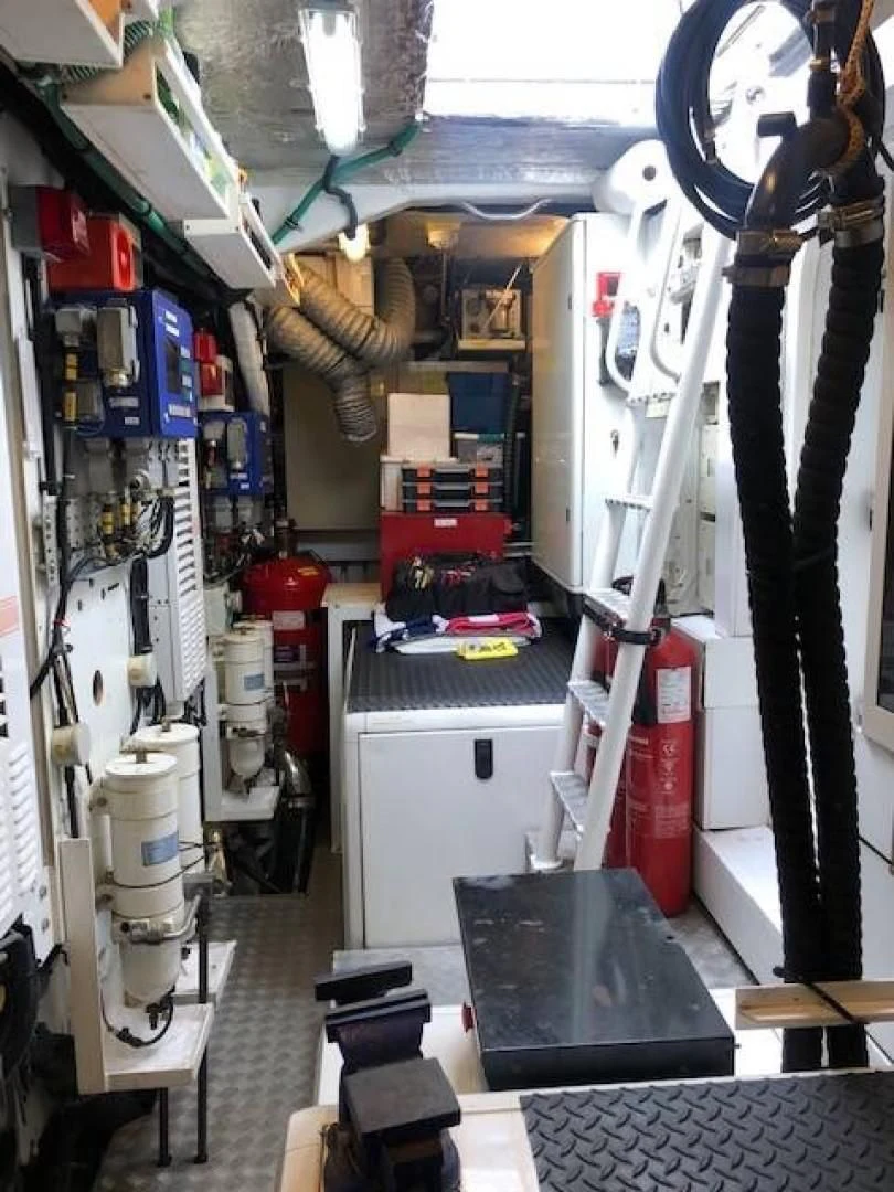 a room with many objects aboard SKY FALL Yacht for Sale