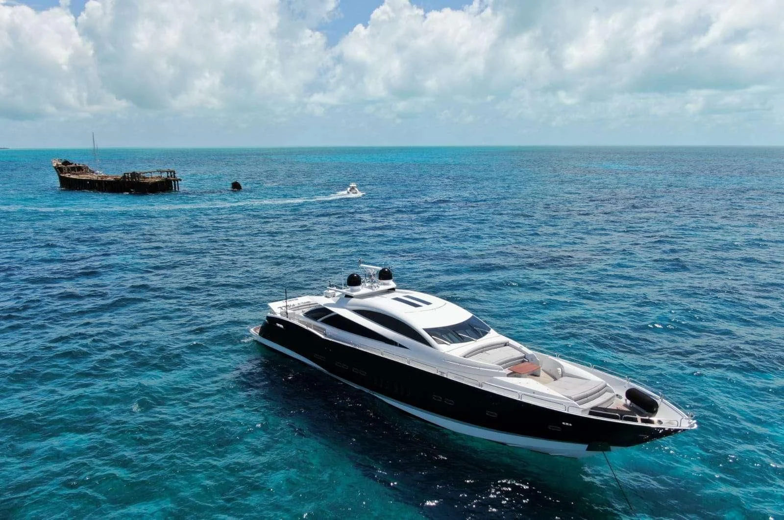 a boat in the water aboard SKY FALL Yacht for Sale