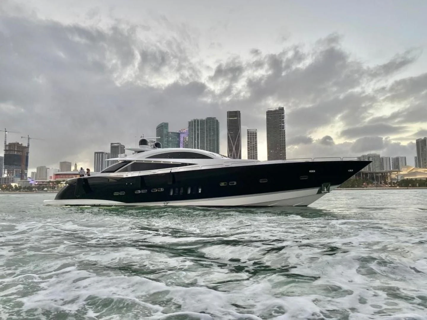 a boat in the water aboard SKY FALL Yacht for Sale