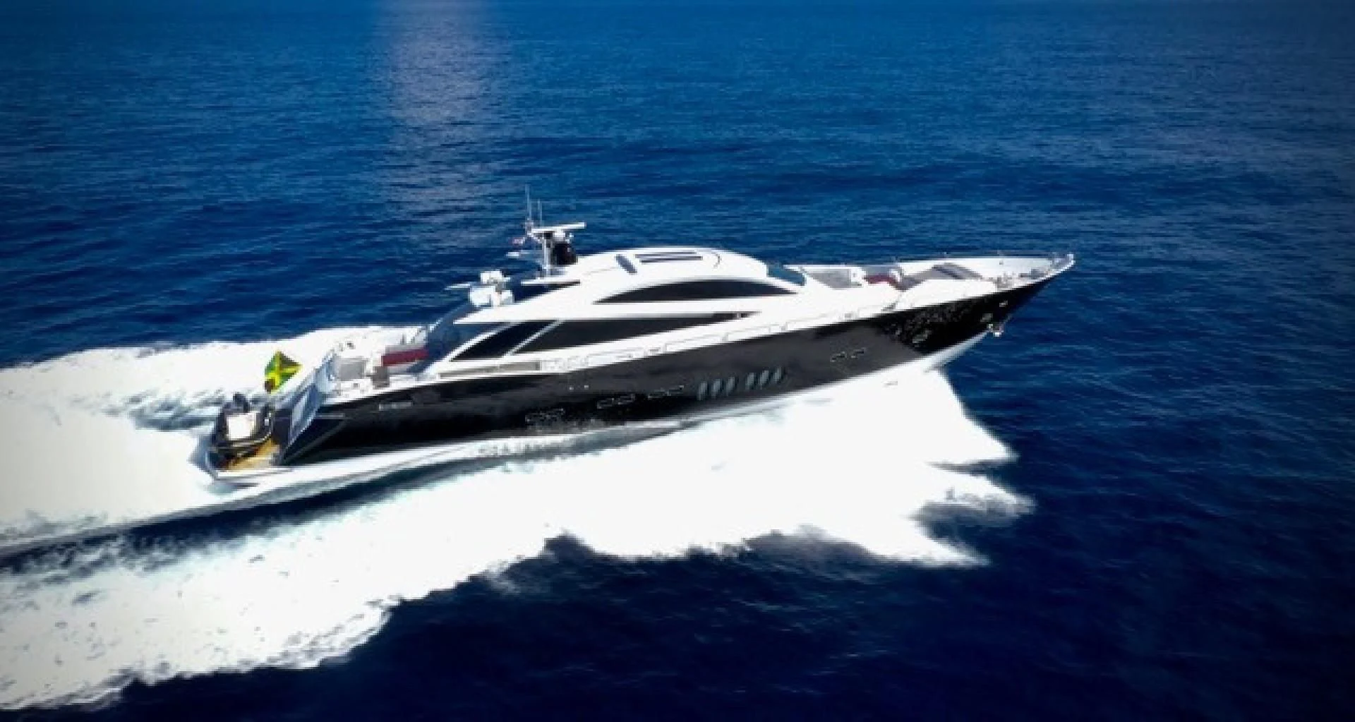 a space ship in the water aboard SKY FALL Yacht for Sale