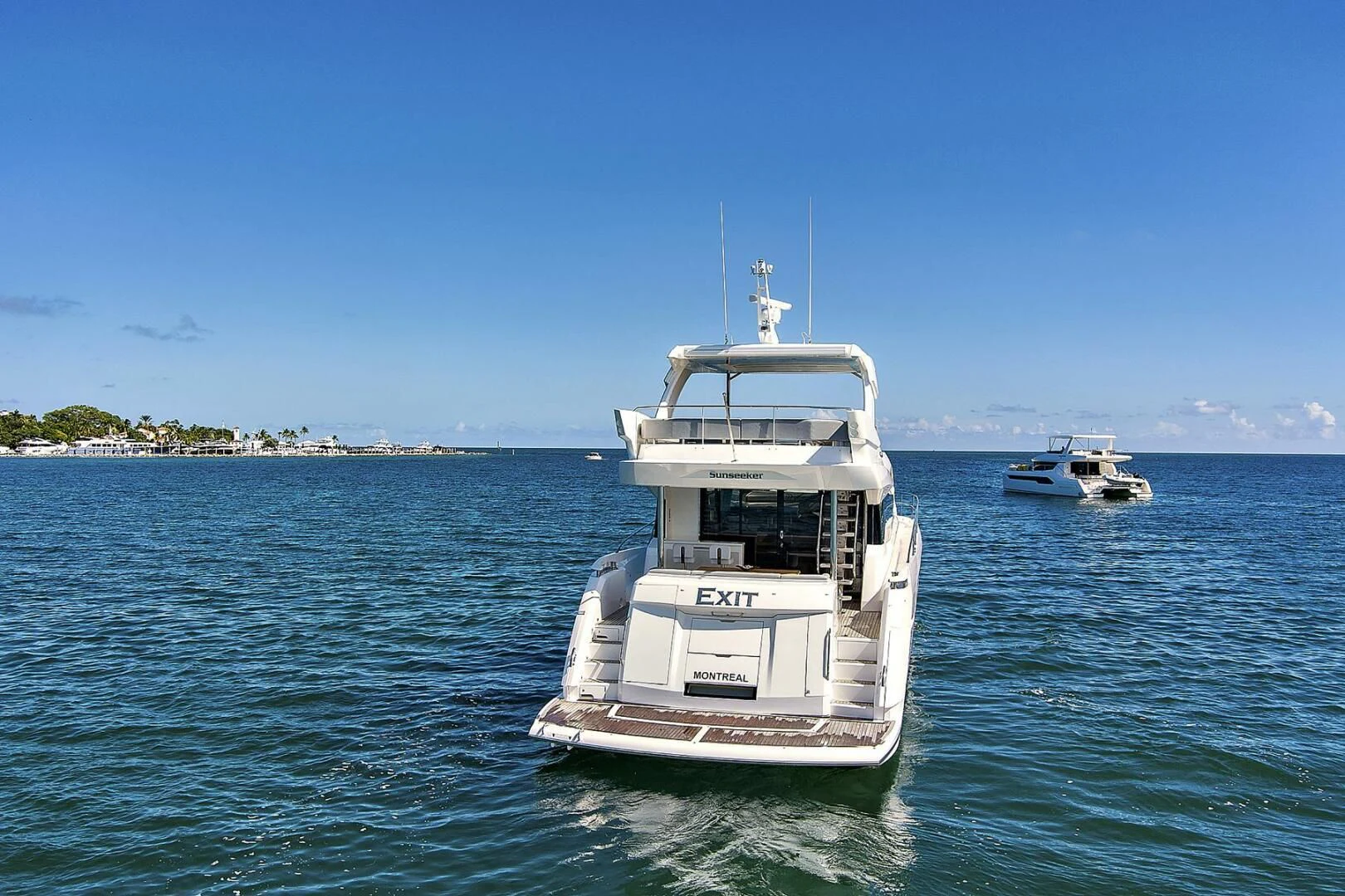a boat in the water aboard EXIT Yacht for Sale