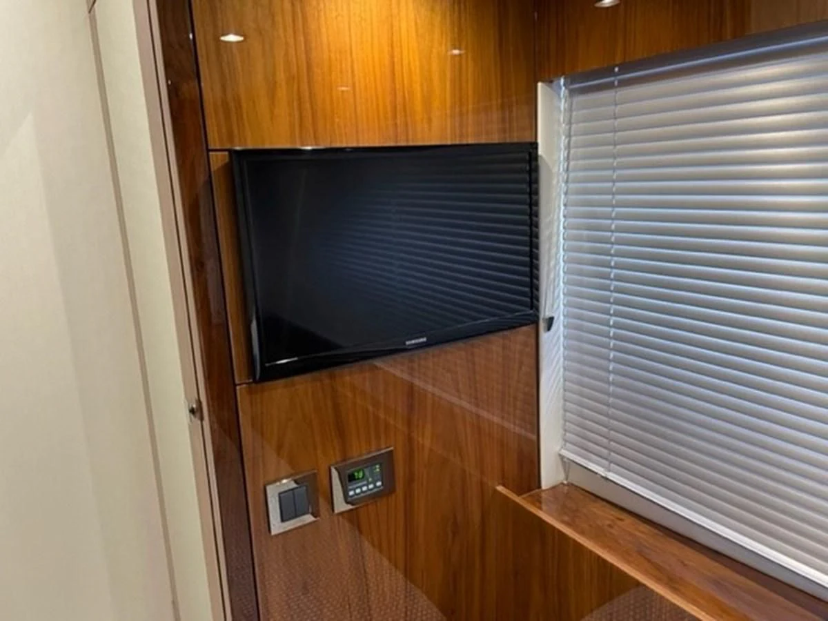 a door with a vent on the side aboard EXIT Yacht for Sale