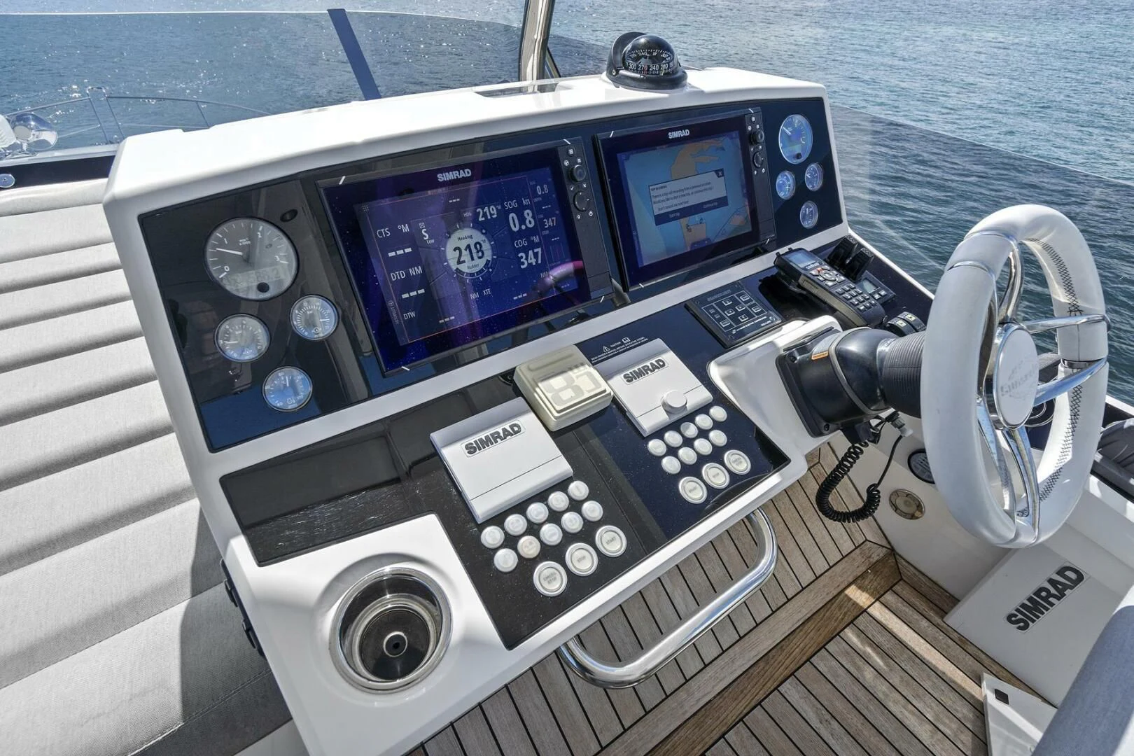 graphical user interface aboard EXIT Yacht for Sale