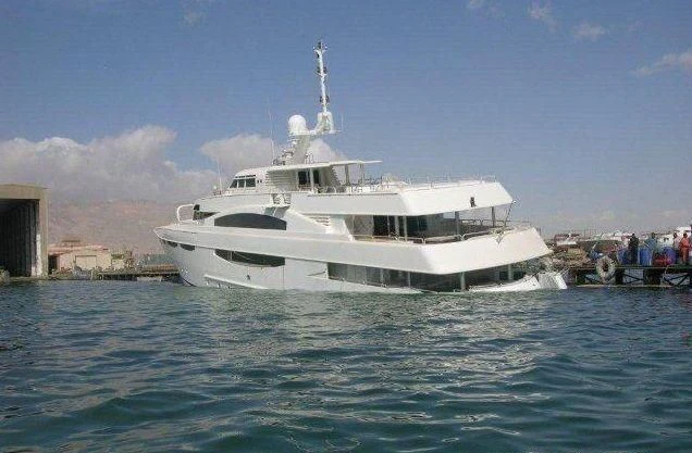 a white yacht in the water aboard OCEAN 1 Yacht for Sale
