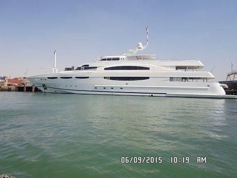 a white yacht in the water aboard OCEAN 1 Yacht for Sale