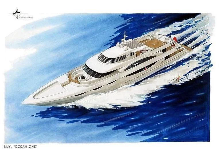 a satellite in the sky aboard OCEAN 1 Yacht for Sale