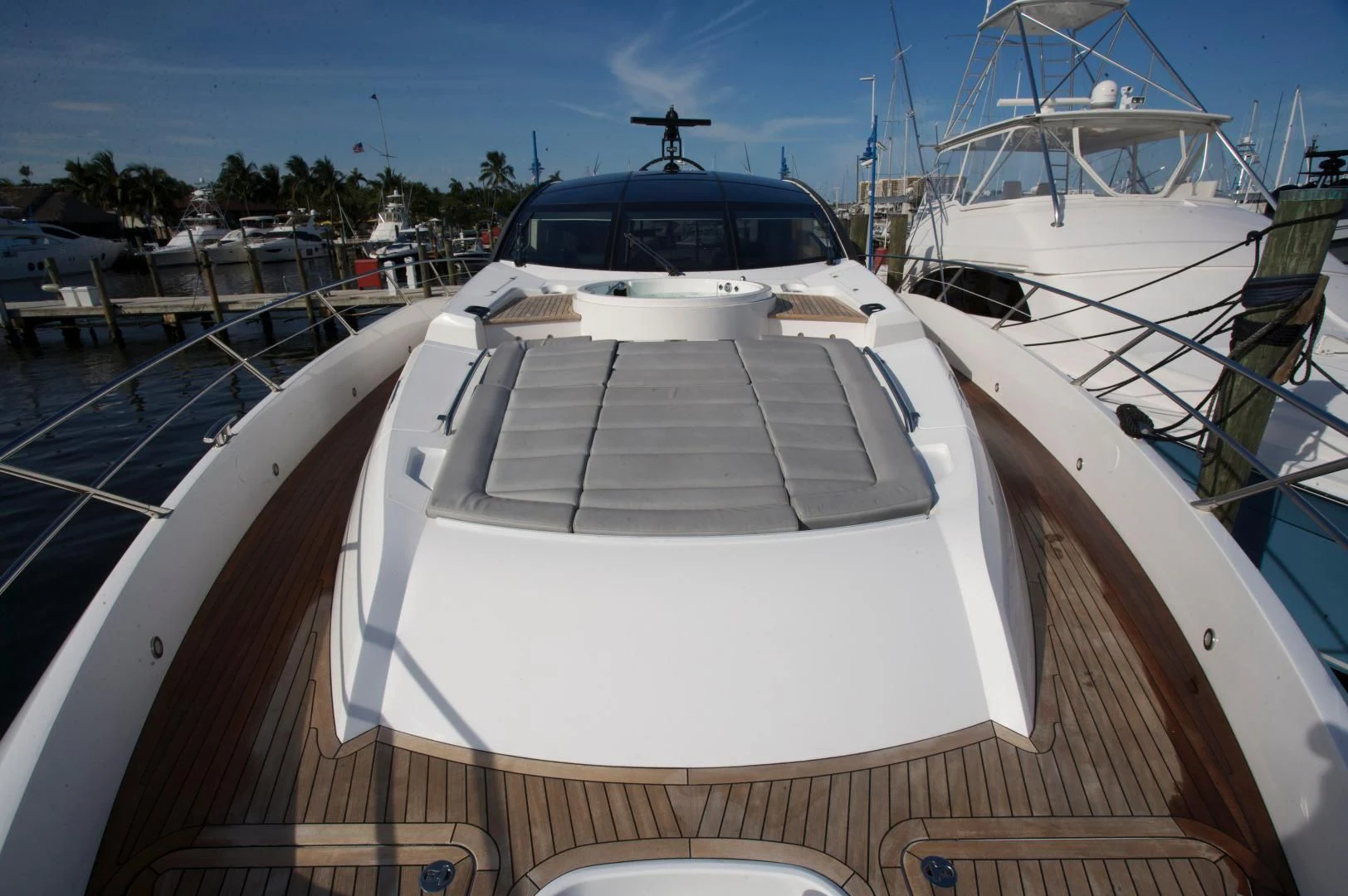 a boat on a dock aboard WOODEVER Yacht for Sale