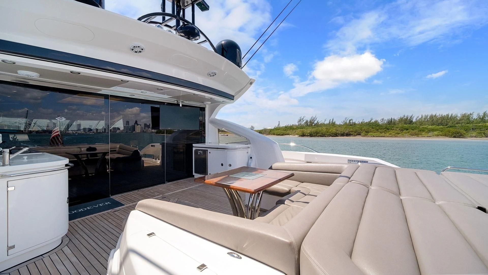 a boat on the water aboard WOODEVER Yacht for Sale