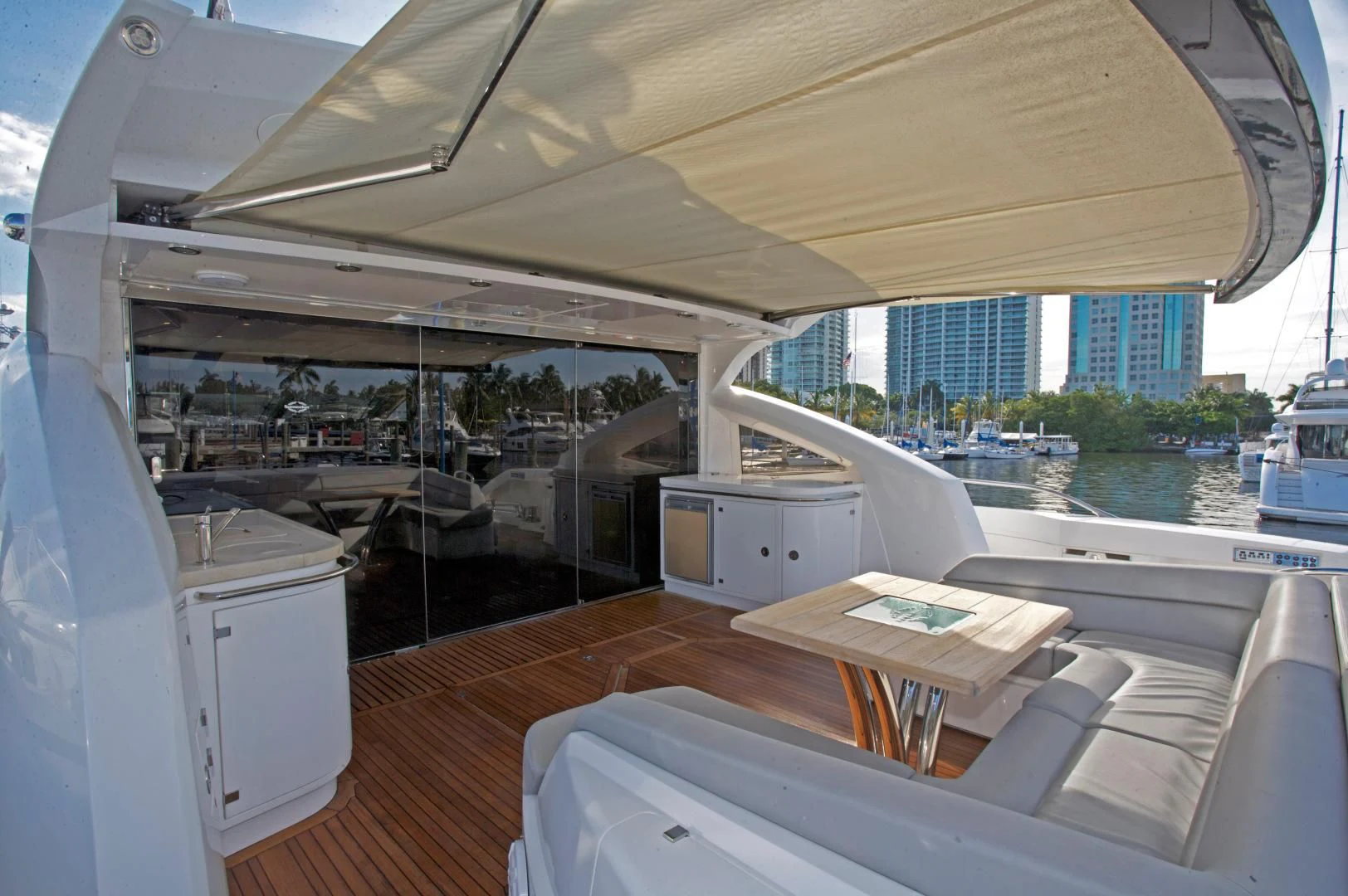 inside of a boat aboard WOODEVER Yacht for Sale