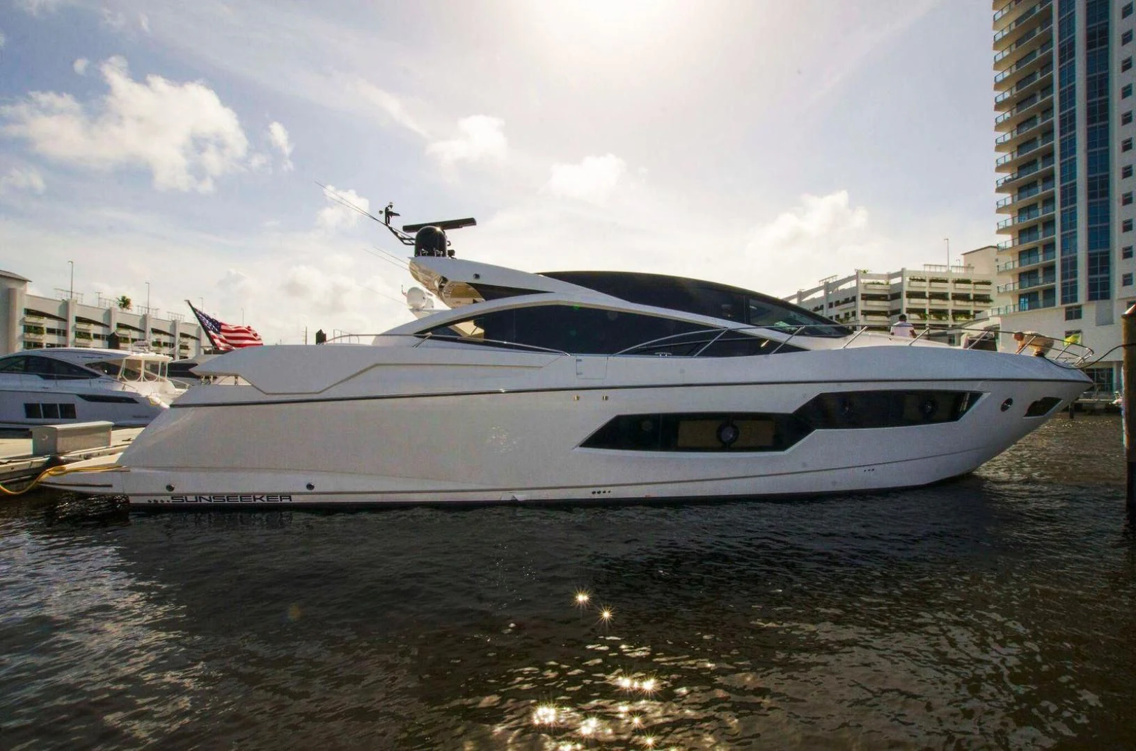 a boat in the water aboard WOODEVER Yacht for Sale