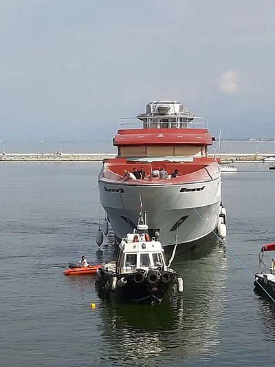 a boat on the water aboard FRAMURA Yacht for Sale