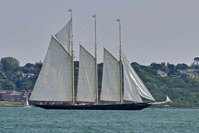 a sailboat on the water aboard ATLANTIC Yacht for Charter