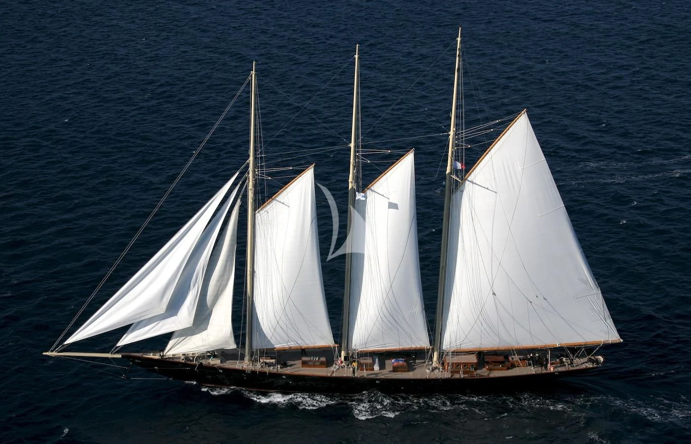 a sailboat on the water aboard ATLANTIC Yacht for Charter