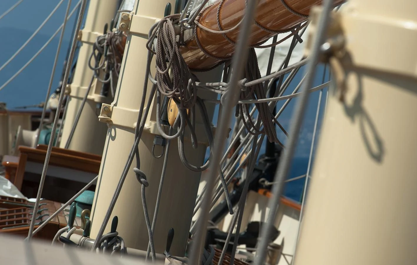 a close-up of a machine aboard ATLANTIC Yacht for Charter