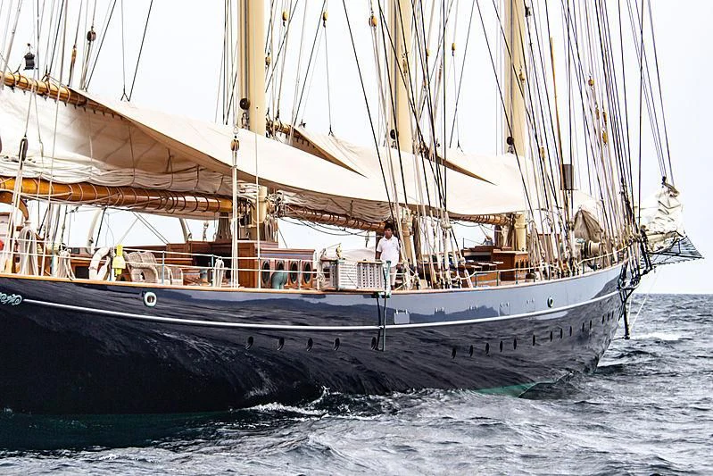 a boat in the water aboard ATLANTIC Yacht for Charter