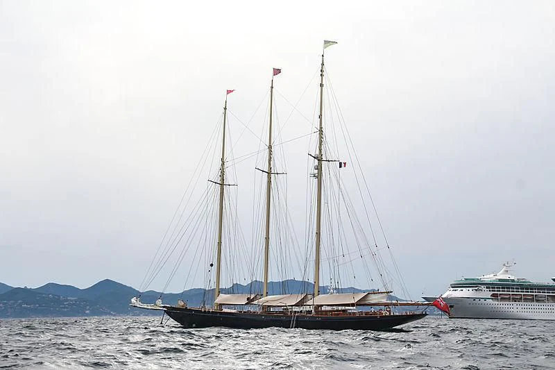 a boat on the water aboard ATLANTIC Yacht for Charter