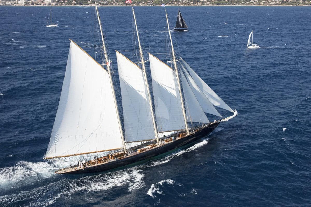 a sailboat on the water aboard ATLANTIC Yacht for Charter