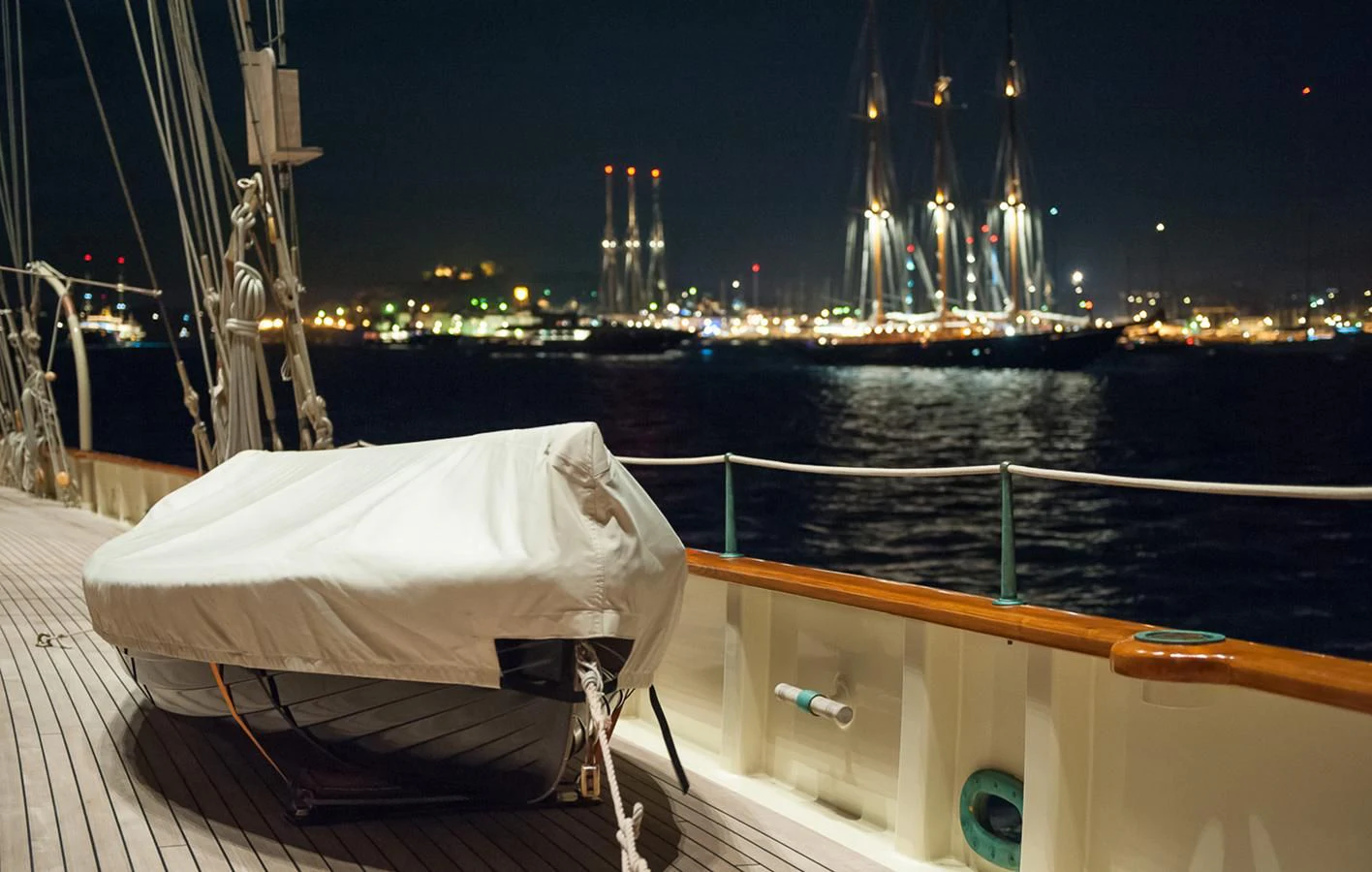 a boat on the water aboard ATLANTIC Yacht for Charter
