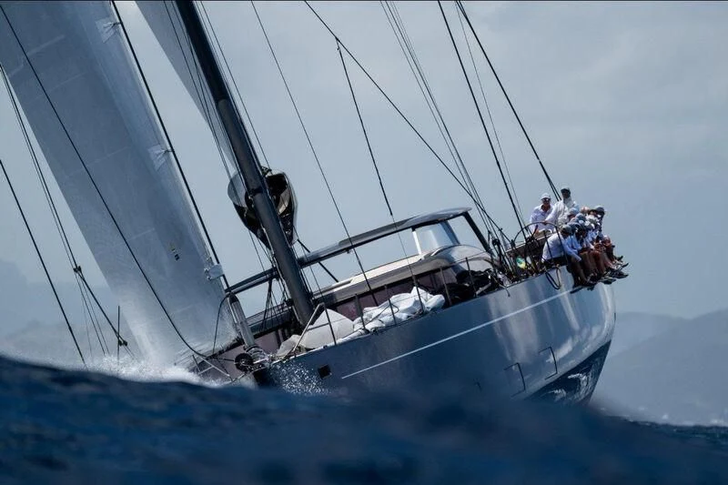 a group of people on a sailboat aboard NILAYA Yacht for Sale