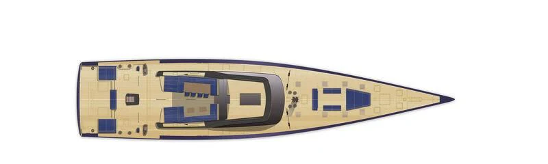a yellow and blue electronic device aboard NILAYA Yacht for Sale