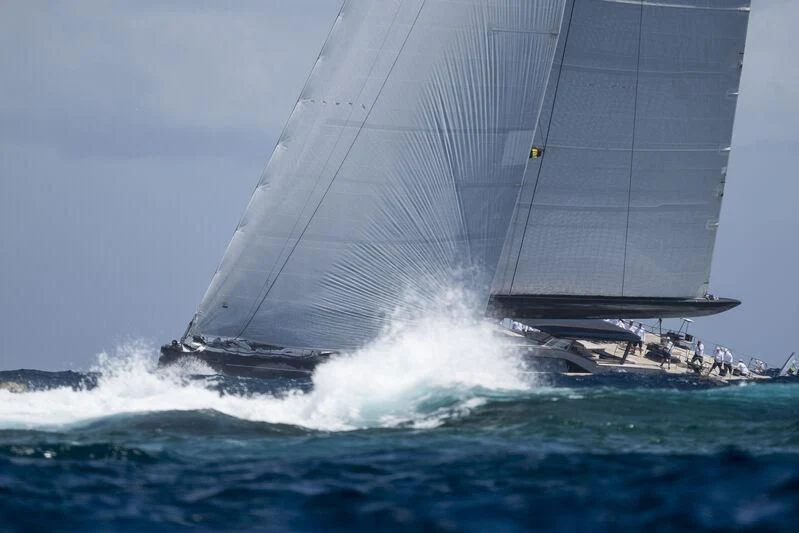 a sailboat on the water aboard NILAYA Yacht for Sale