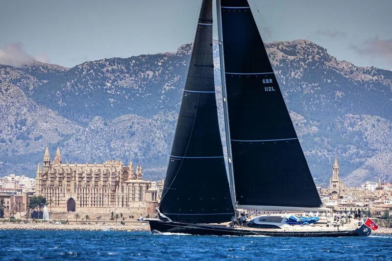 a sailboat on the water aboard NILAYA Yacht for Sale