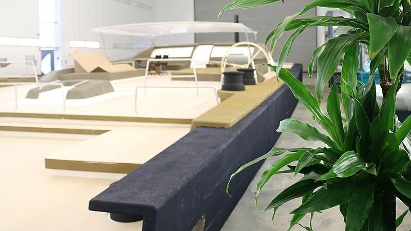a plant in a room aboard NILAYA Yacht for Sale