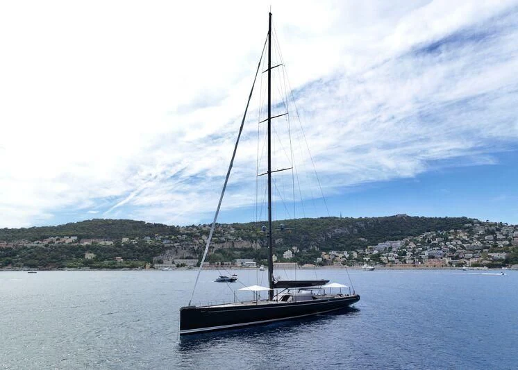 a boat on the water aboard NILAYA Yacht for Sale