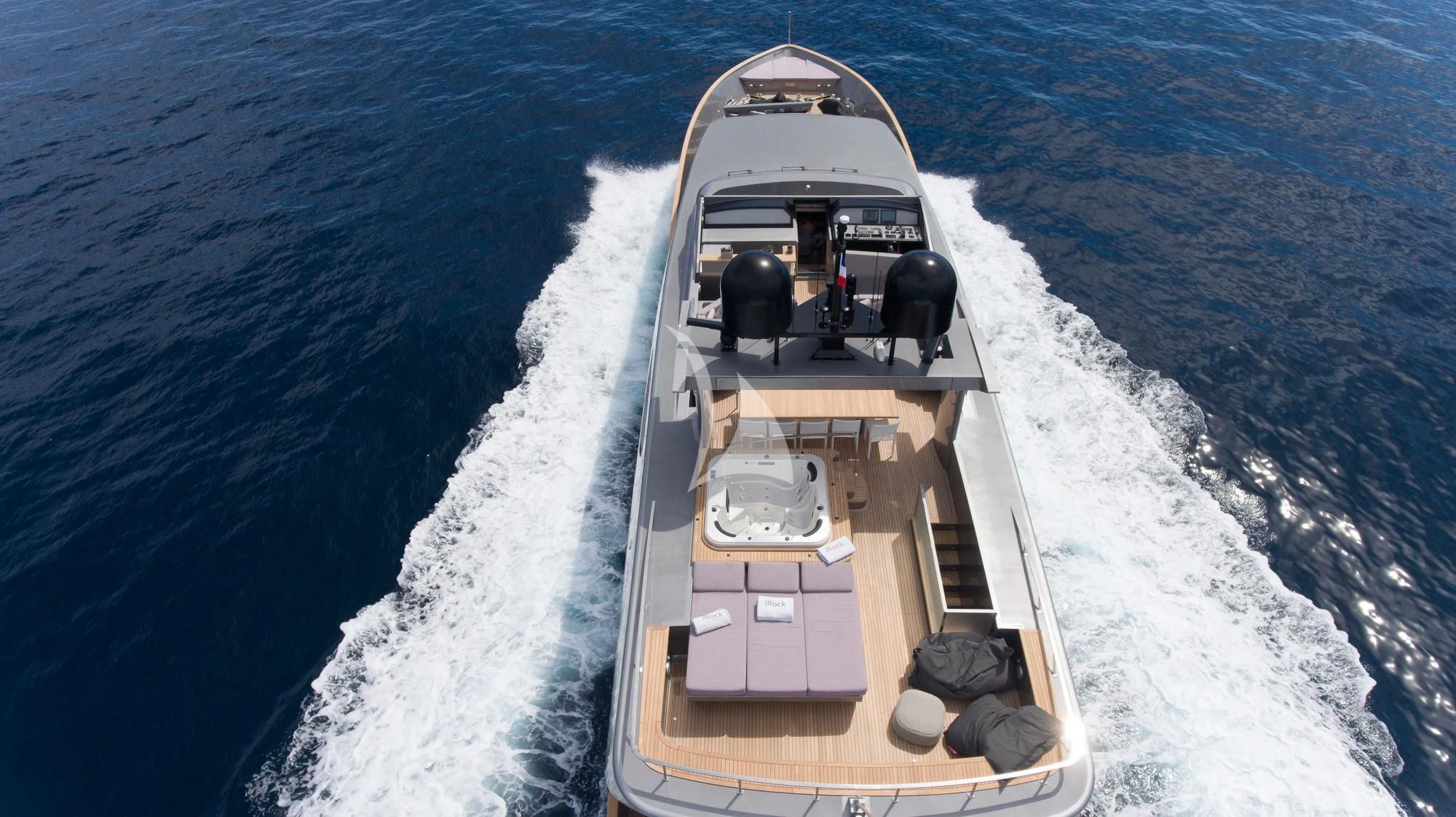 a boat on the water aboard IROCK Yacht for Sale