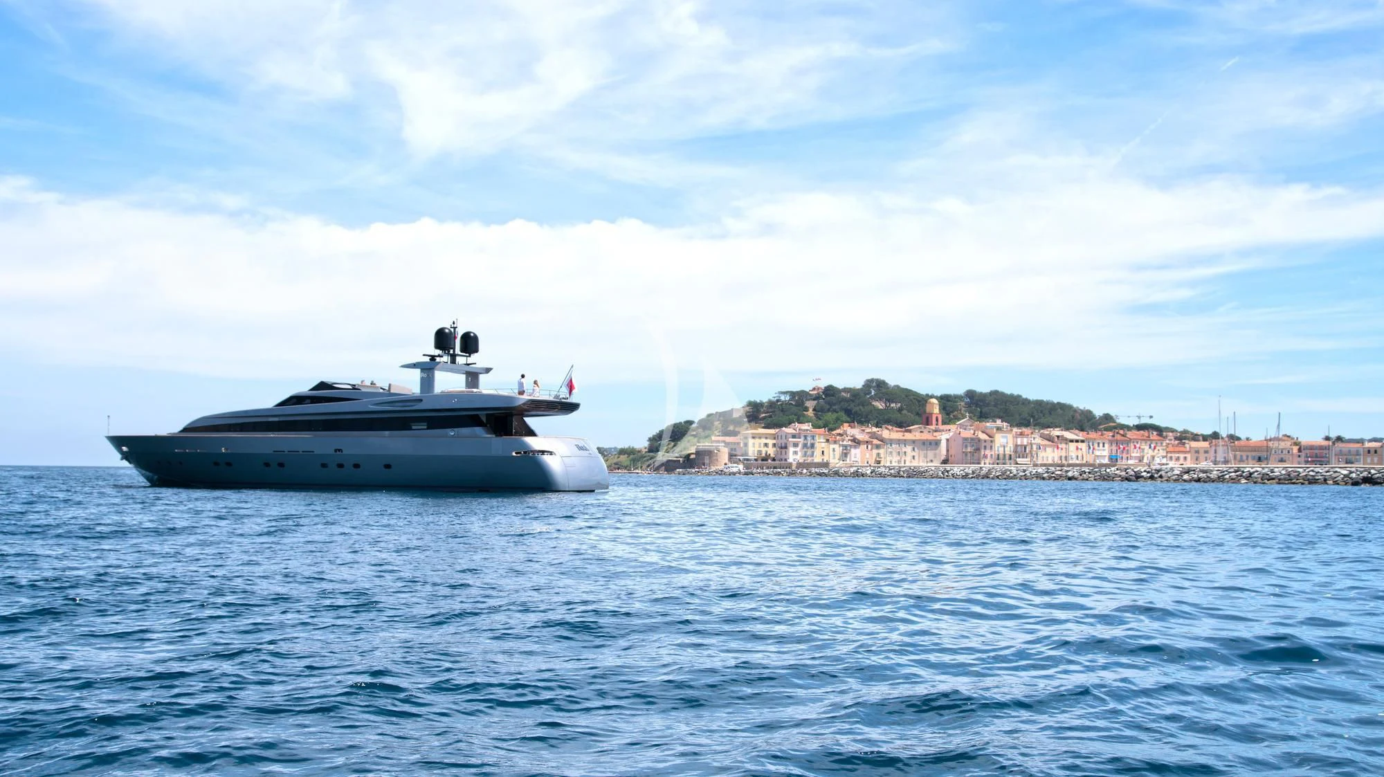 a submarine in the water aboard IROCK Yacht for Sale