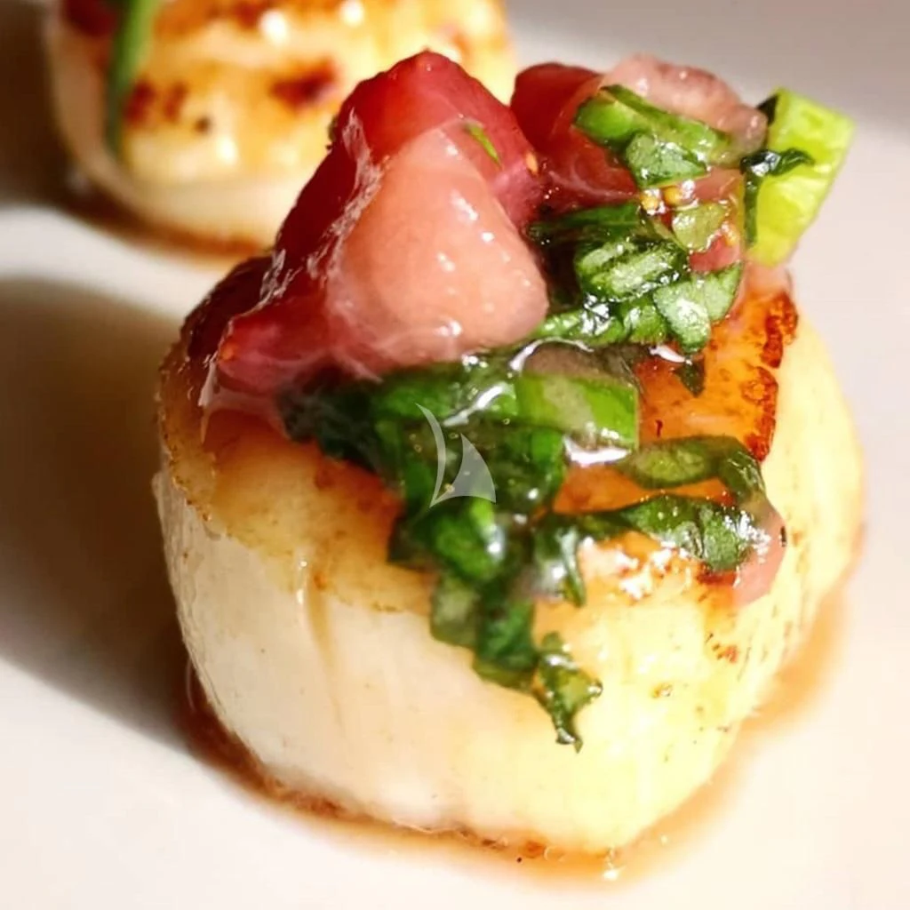 a plate of food aboard IROCK Yacht for Sale