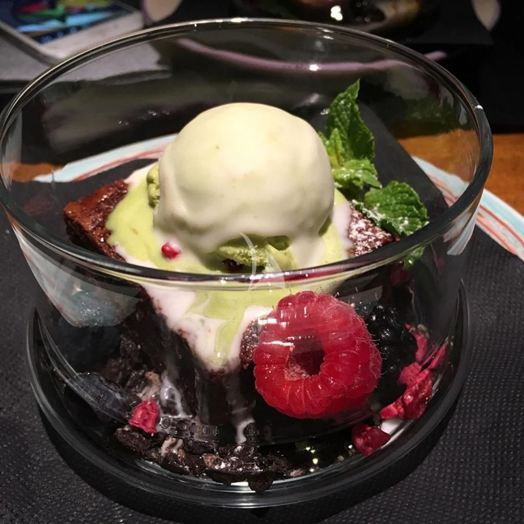 a bowl of food aboard IROCK Yacht for Sale