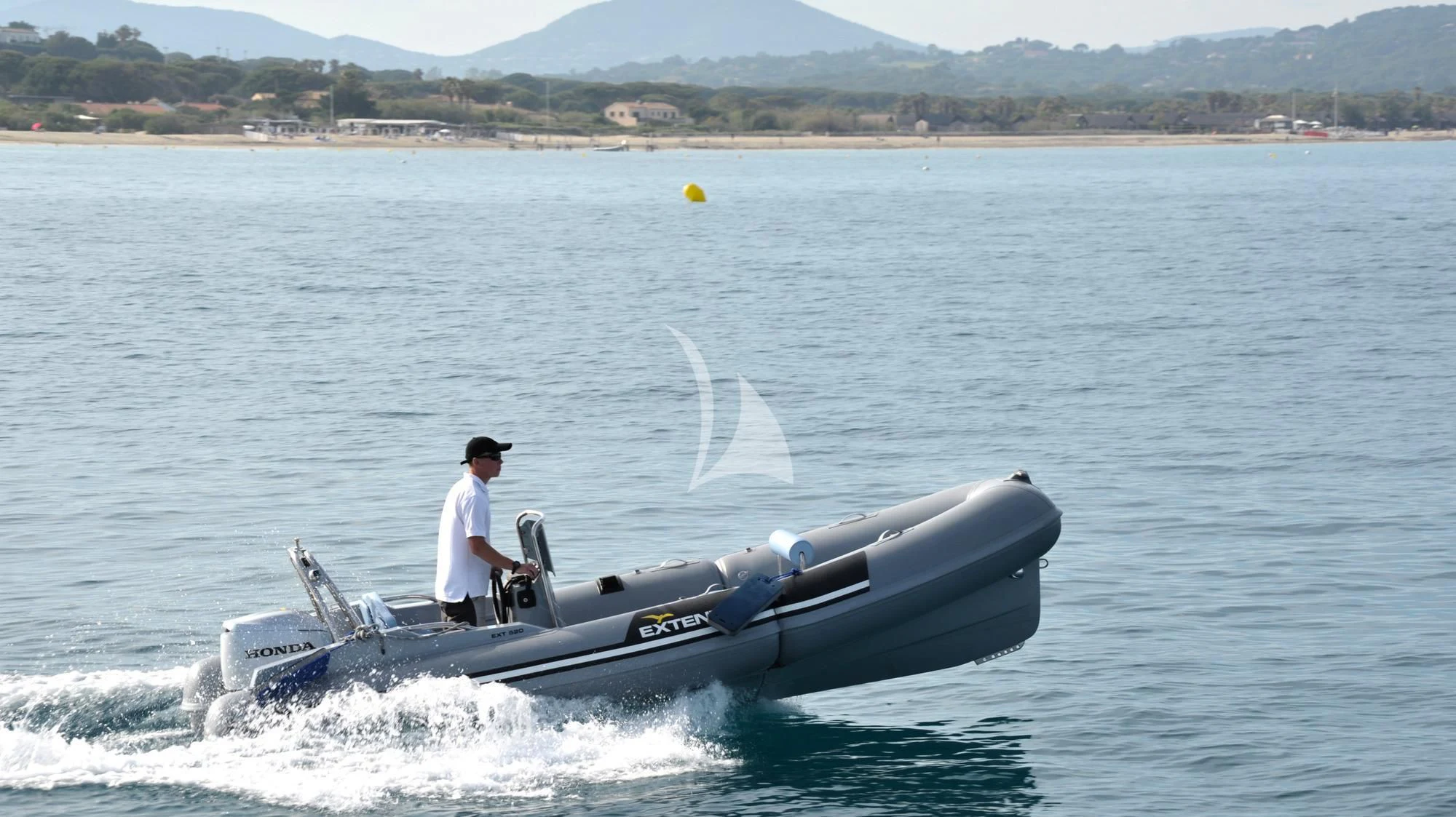 a person driving a jet ski aboard IROCK Yacht for Sale