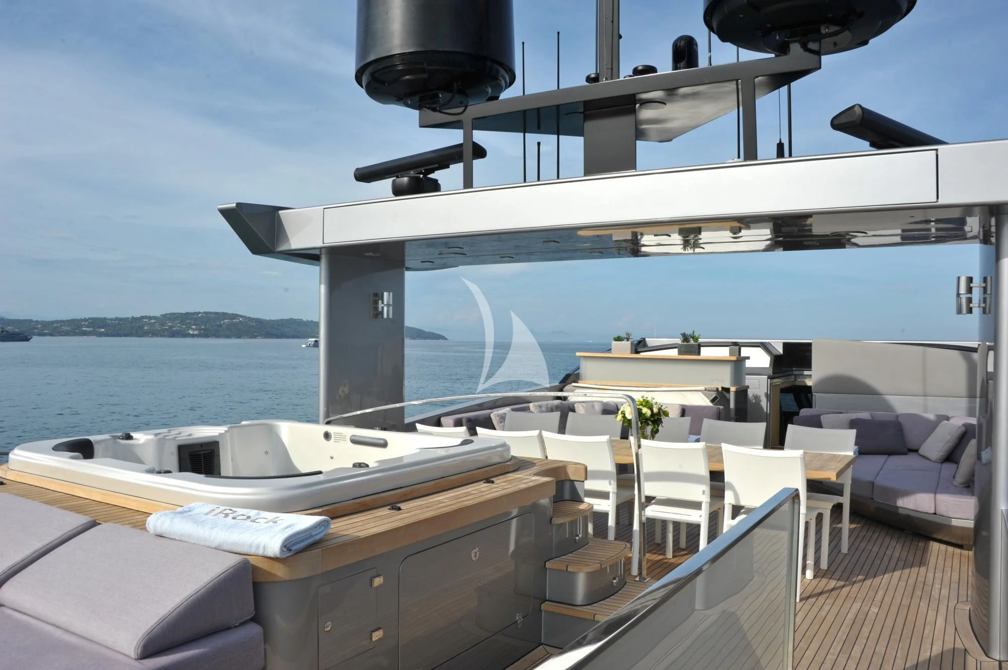 a boat on the water aboard IROCK Yacht for Sale