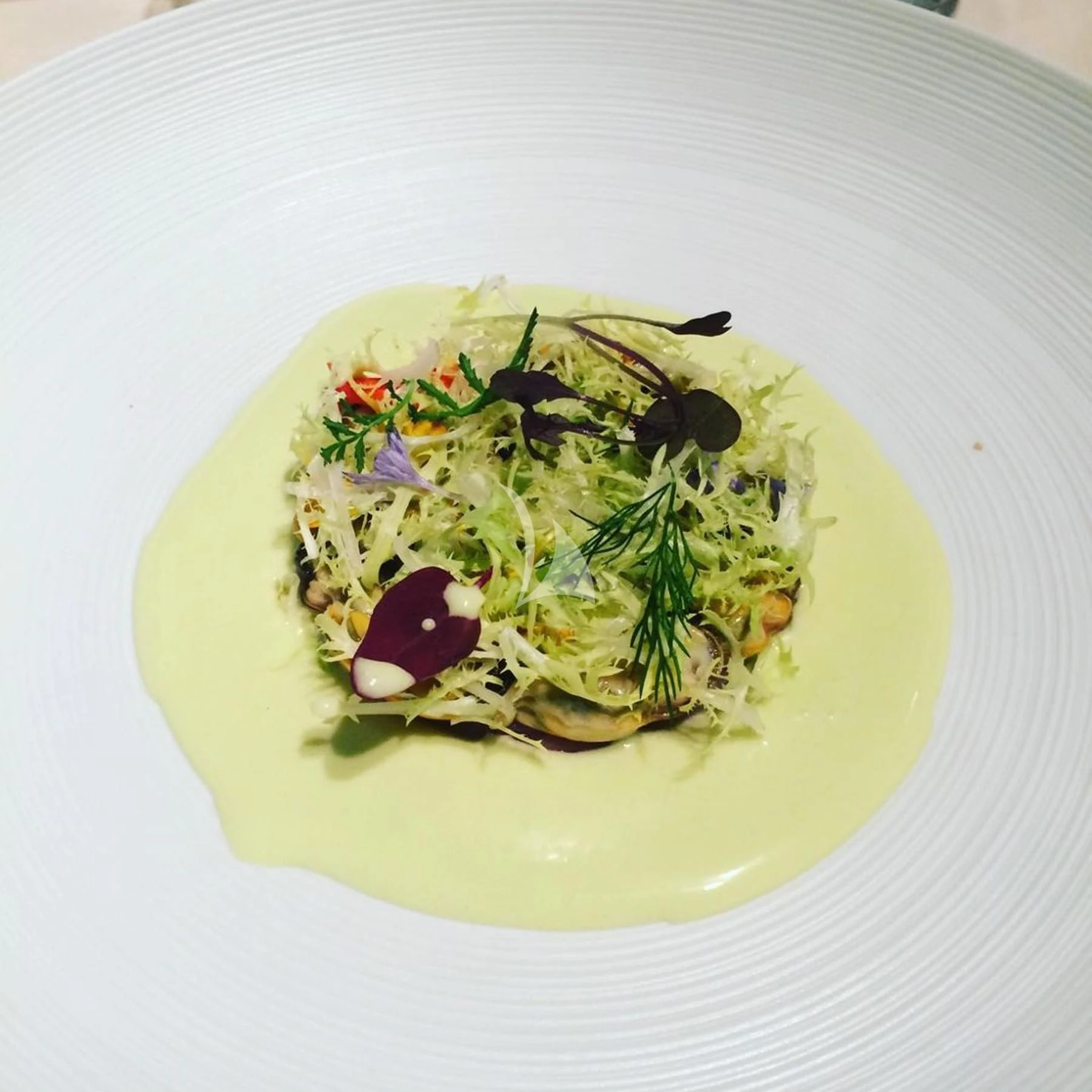 a plate of food aboard IROCK Yacht for Sale