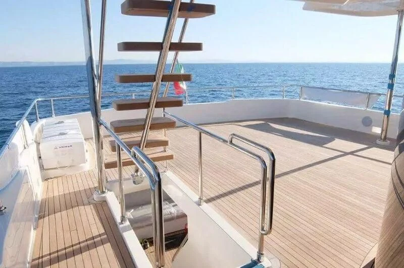 a boat on the water aboard MERIDIANA Yacht for Sale