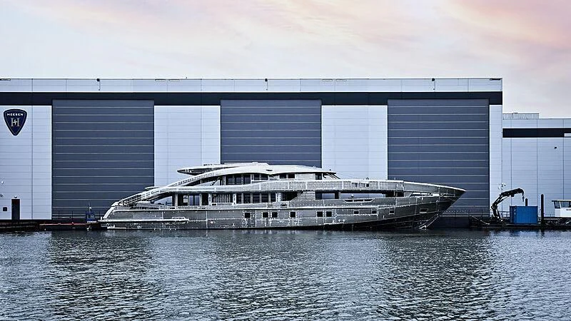 a large cruise ship in the water aboard INFINITY Yacht for Sale