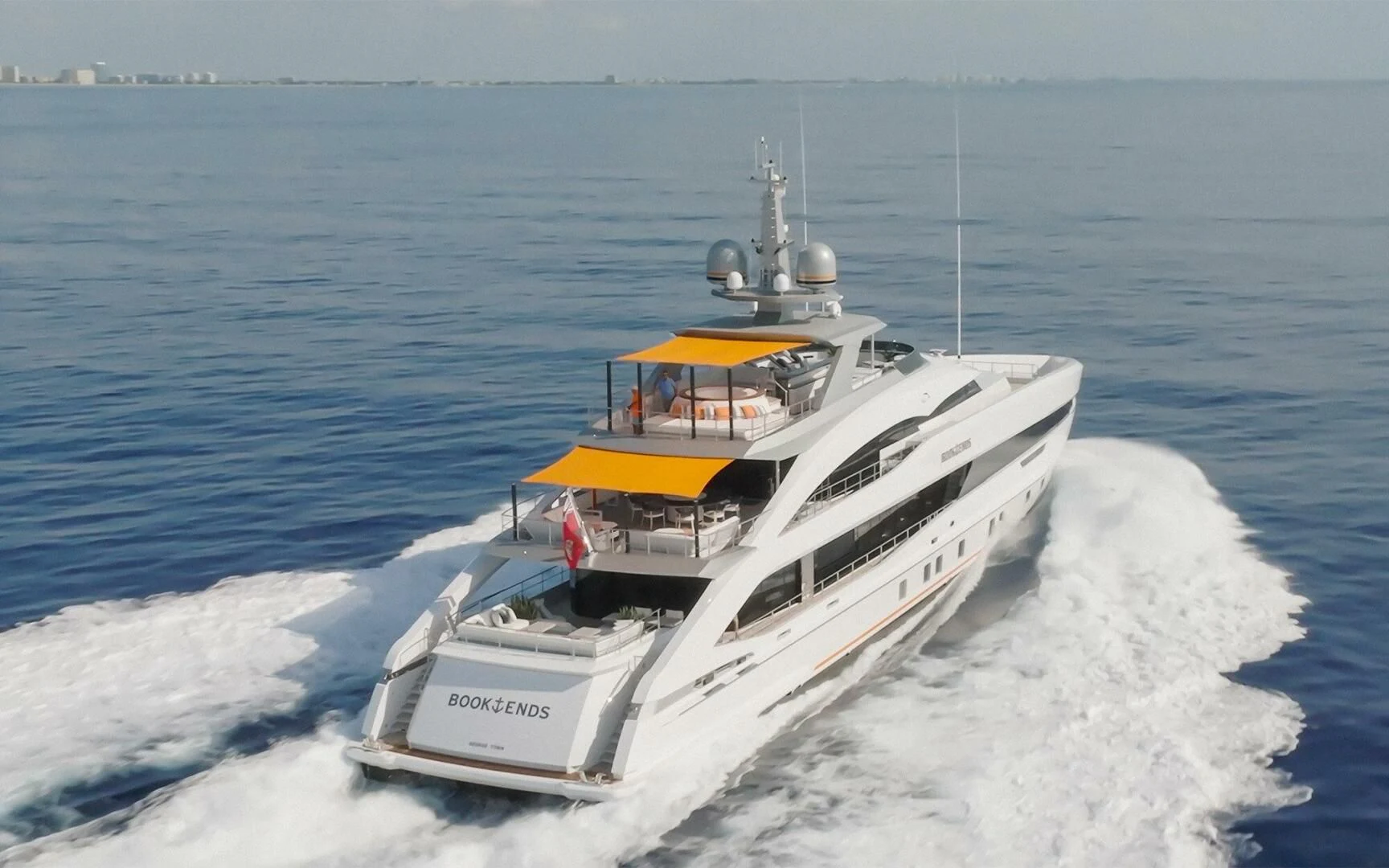 a boat on the water aboard INFINITY Yacht for Sale