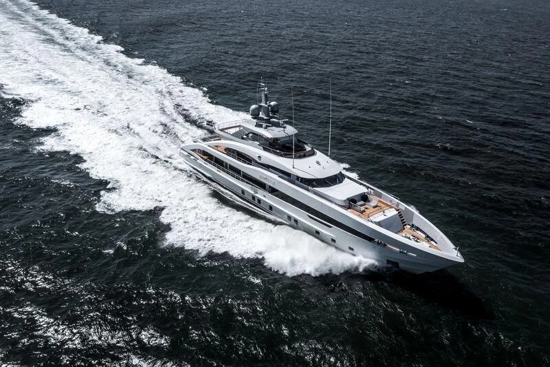 a boat on the water aboard INFINITY Yacht for Sale