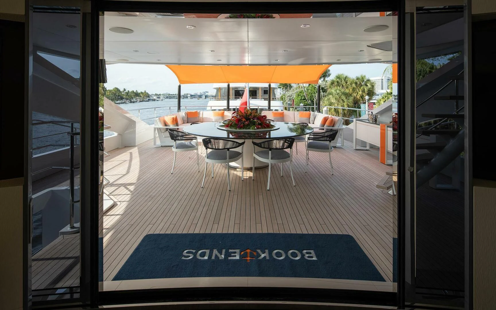 graphical user interface aboard INFINITY Yacht for Sale