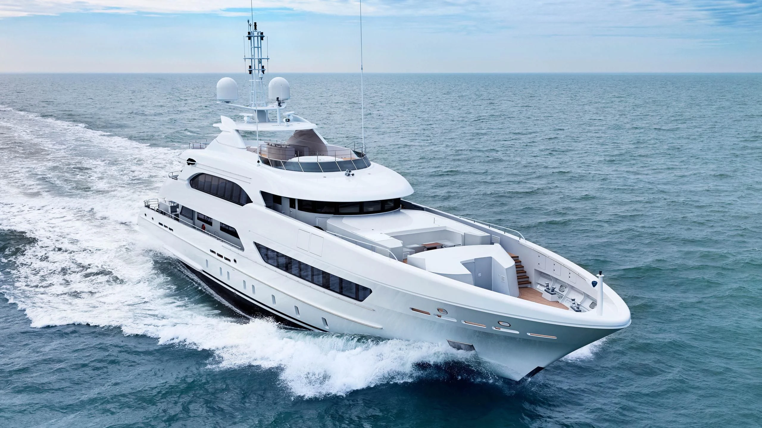 a boat on the water aboard INFINITY Yacht for Sale
