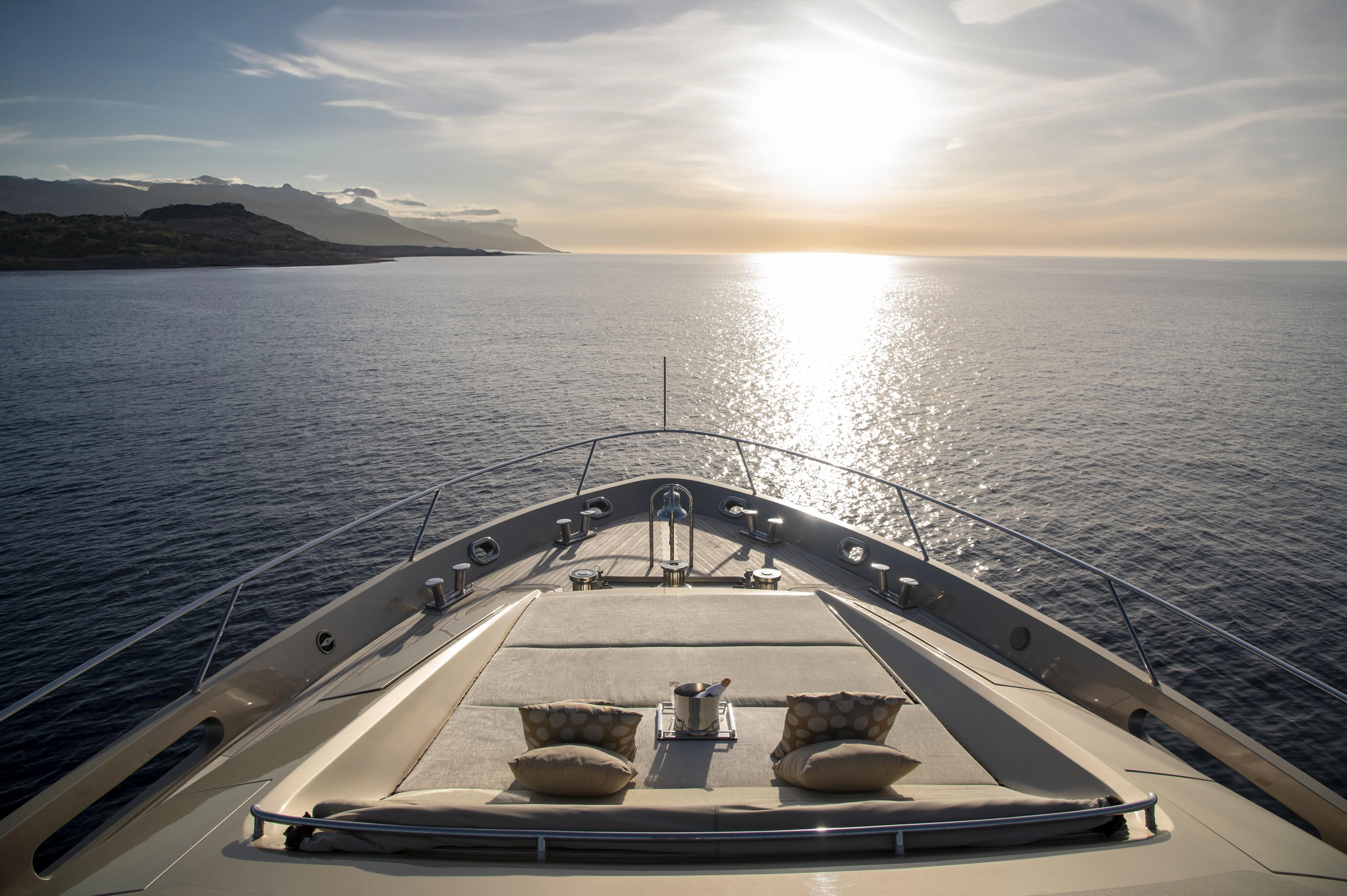 a boat on the water aboard HOKULANI Yacht for Sale