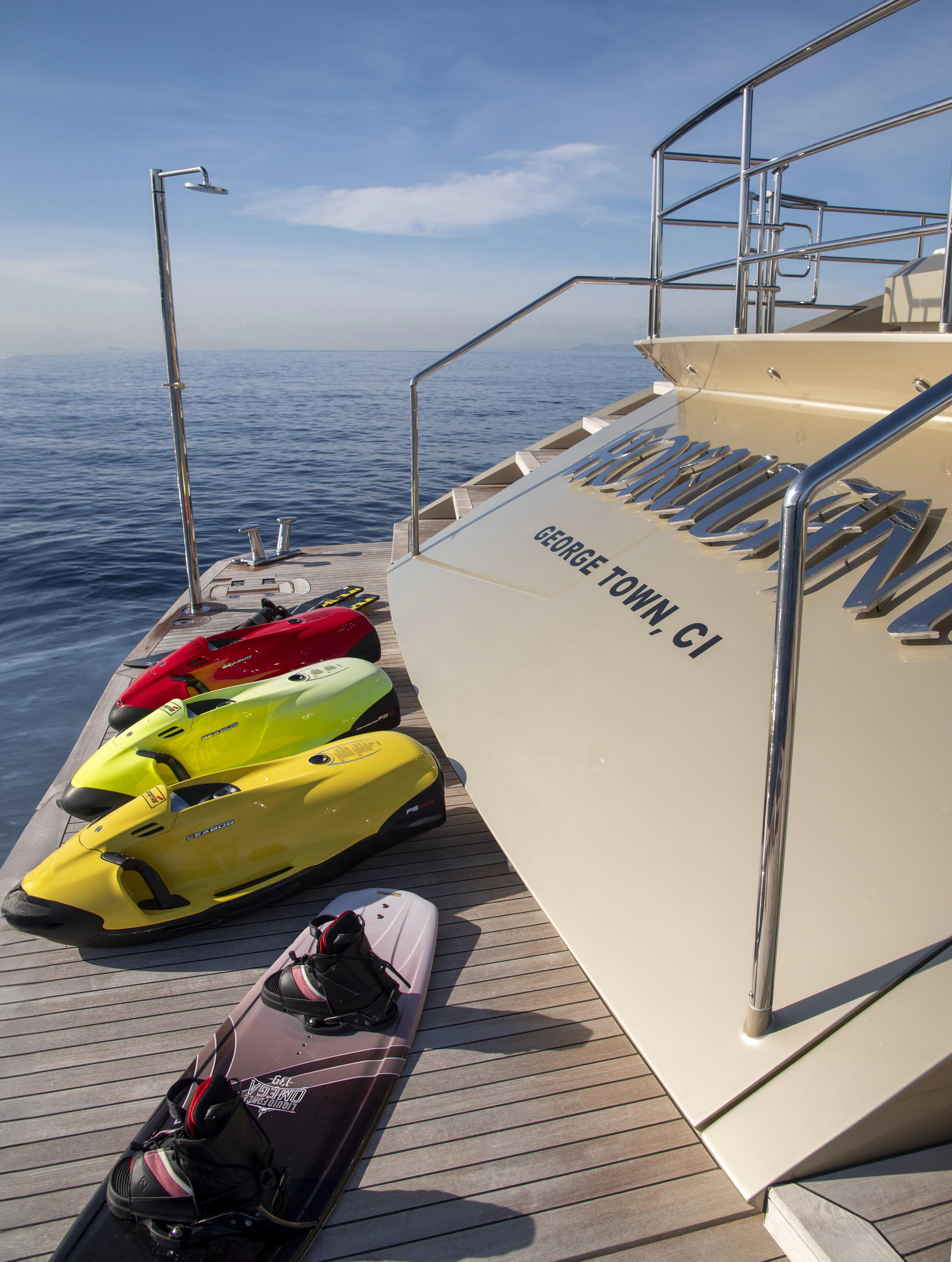 boats on a boat aboard HOKULANI Yacht for Sale