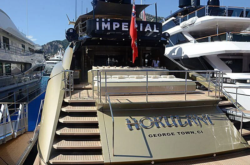 a boat on the water aboard HOKULANI Yacht for Sale