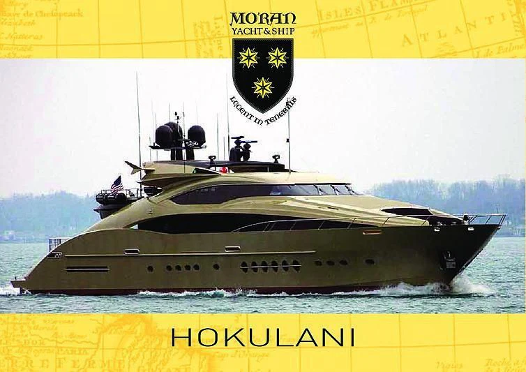 a ship on the water aboard HOKULANI Yacht for Sale